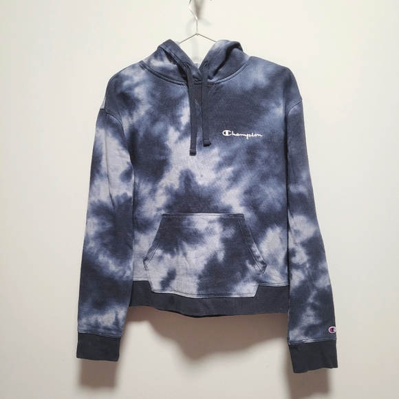 Champion blue tie dye hoodie - Picture 1 of 3
